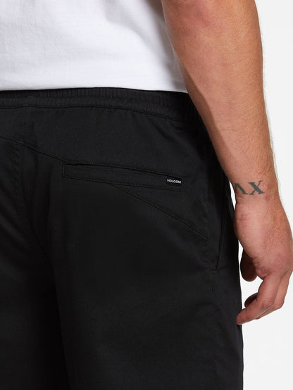 Short Frickin Elasticated waist 19" - BLACK
