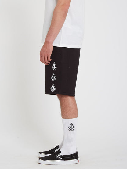 Iconic Stone Fleece-Shorts – SCHWARZ