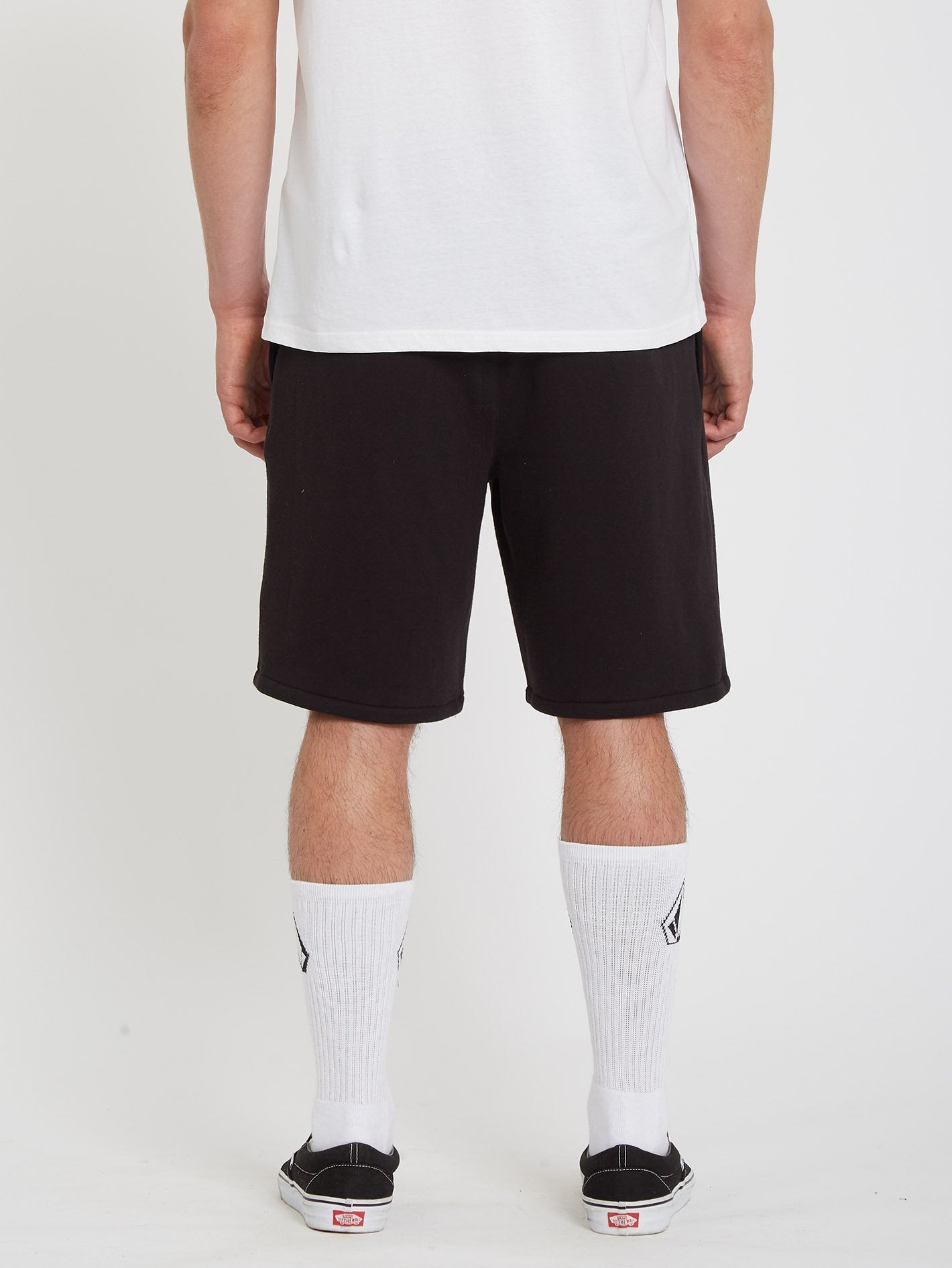 Iconic Stone Fleece-Shorts – SCHWARZ
