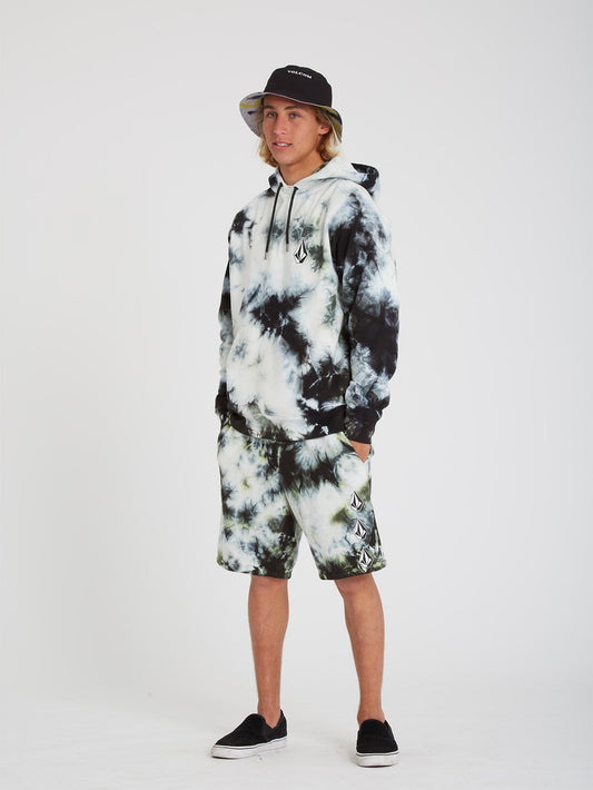 Short Iconic Stone Plus Fleece - LIME TIE DYE