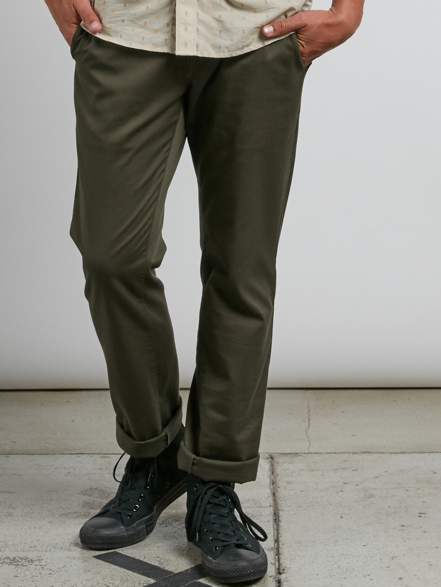 Frickin Modern Stret Hose - Seetanggrün