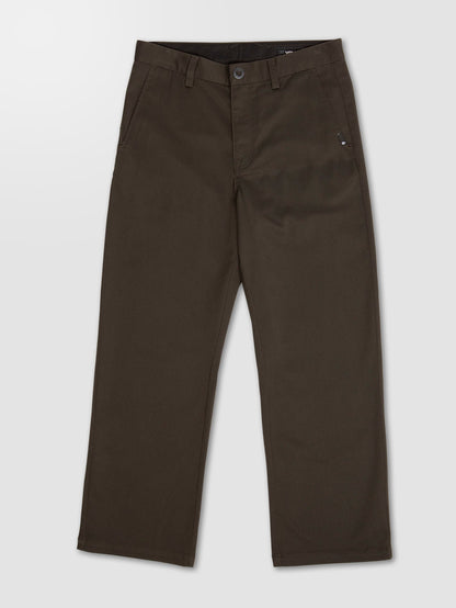 Loose Truck Chino Pants - RINSED BLACK