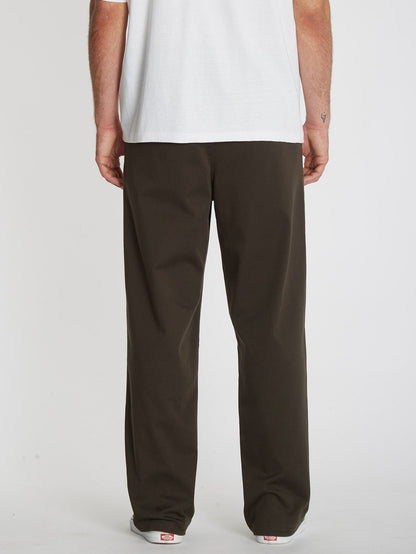 Loose Truck Chino Pants - RINSED BLACK