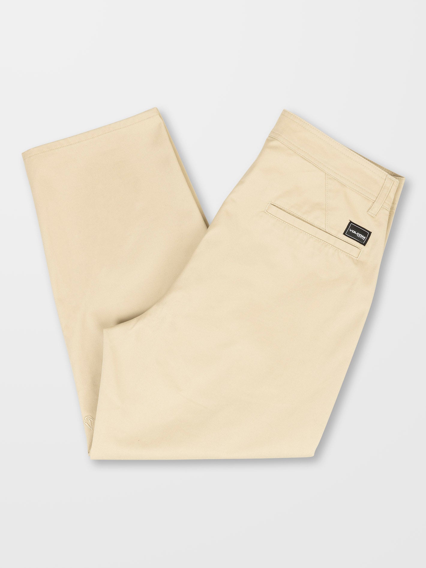 Pleated Chino Pants - ALMOND