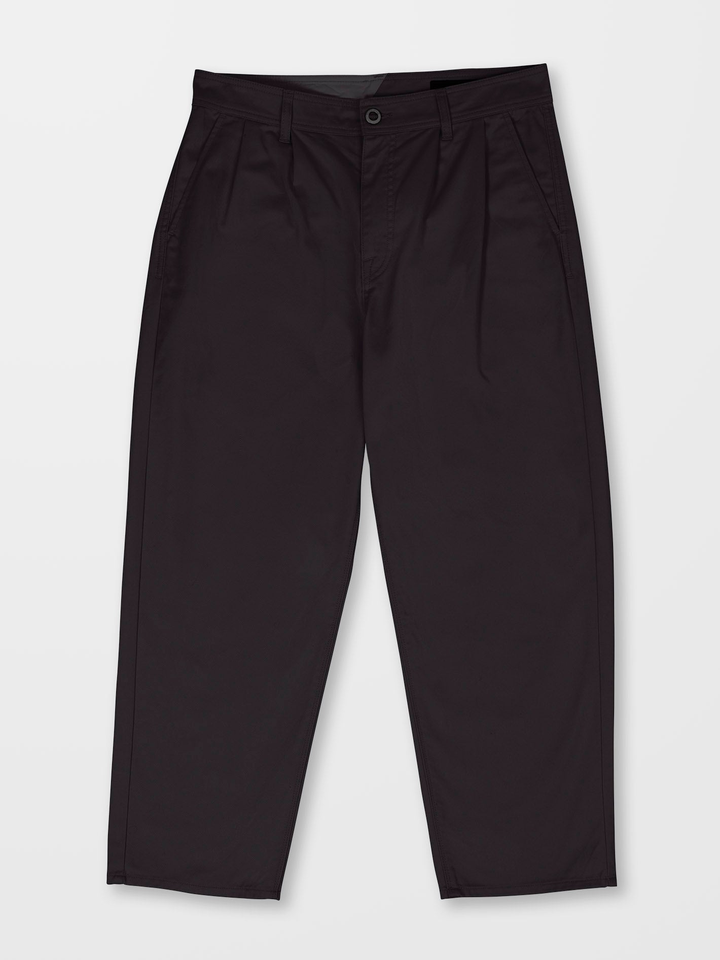Pleated Chino Pants - BLACK