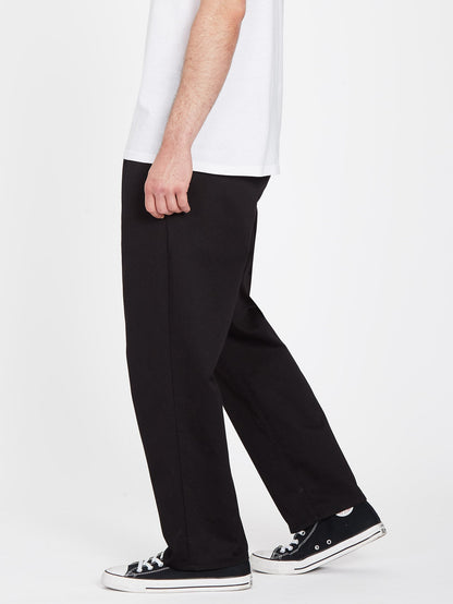 Pleated Chino Pants - BLACK