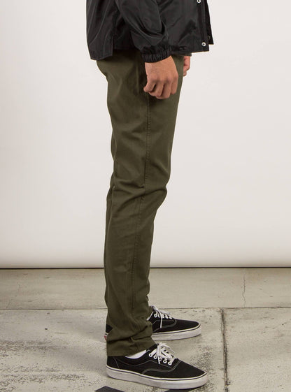 VSM Gritter modern tapered chinos - Military