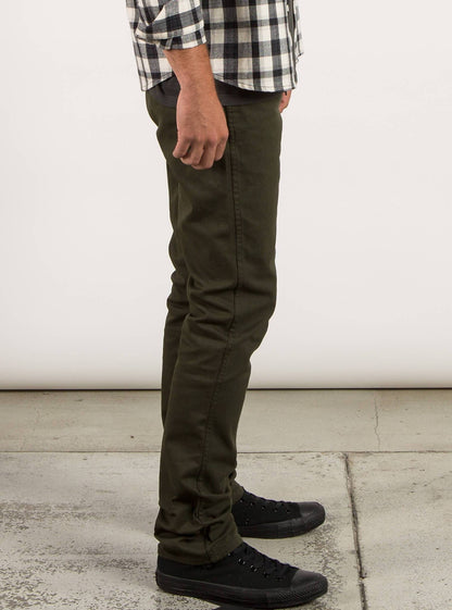 Pantalon chino slim VSM Gritter - Dark Green