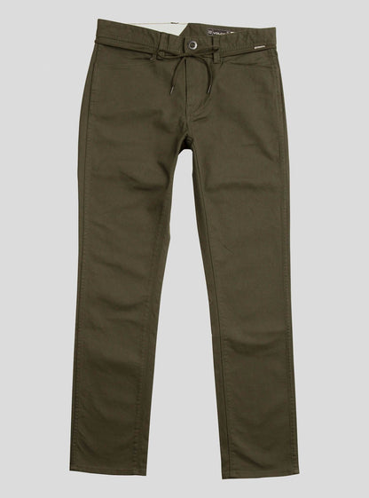 Pantalon chino slim VSM Gritter - Dark Green