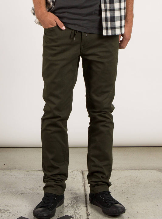 Pantalon chino slim VSM Gritter - Dark Green