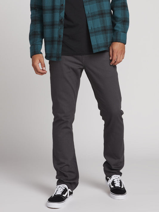 Vorta 5 Pocket Slub Pants - ASPHALT BLACK