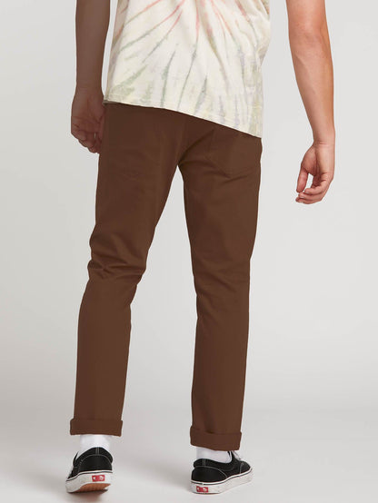 Pantalon Vorta Slub - Dark Brown