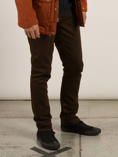 Pantalon Vorta 5 Pocket Slub - Dark Chocolate