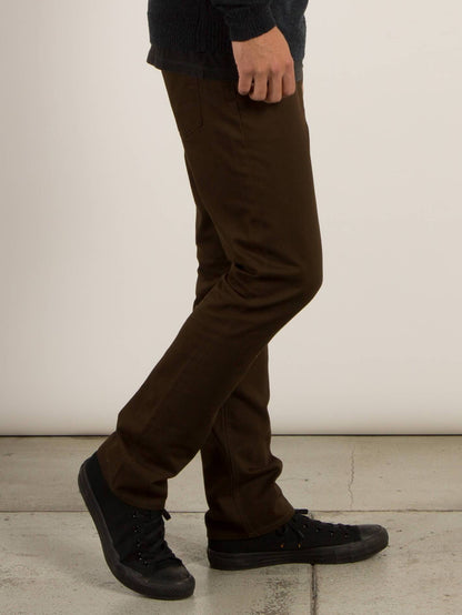 Pantalon Vorta 5 Pocket Slub - Dark Chocolate