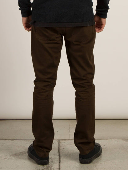 Pantalon Vorta 5 Pocket Slub - Dark Chocolate