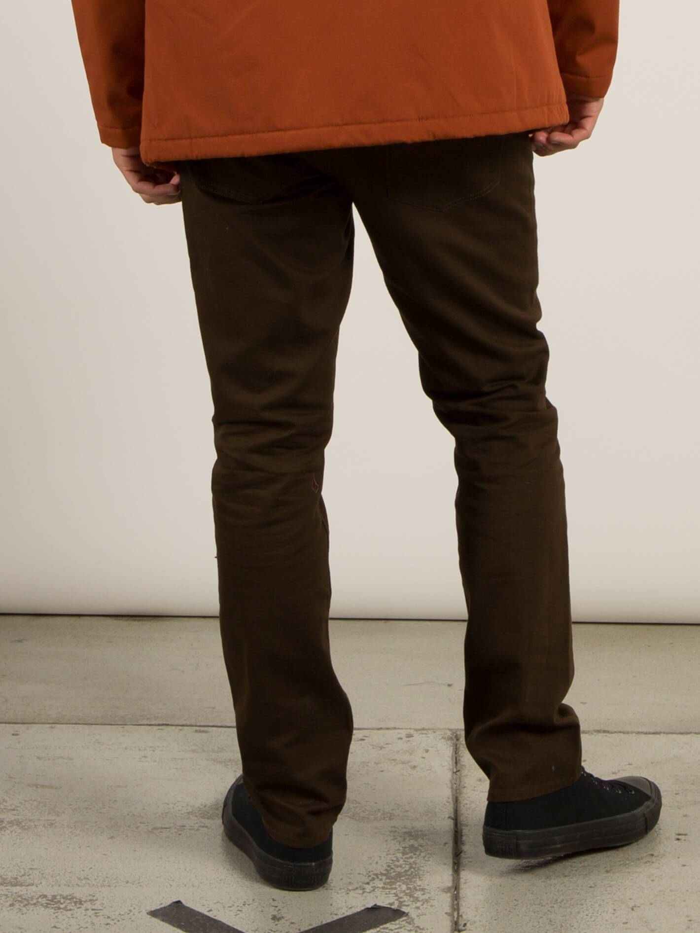 Pantalon Vorta 5 Pocket Slub - Dark Chocolate