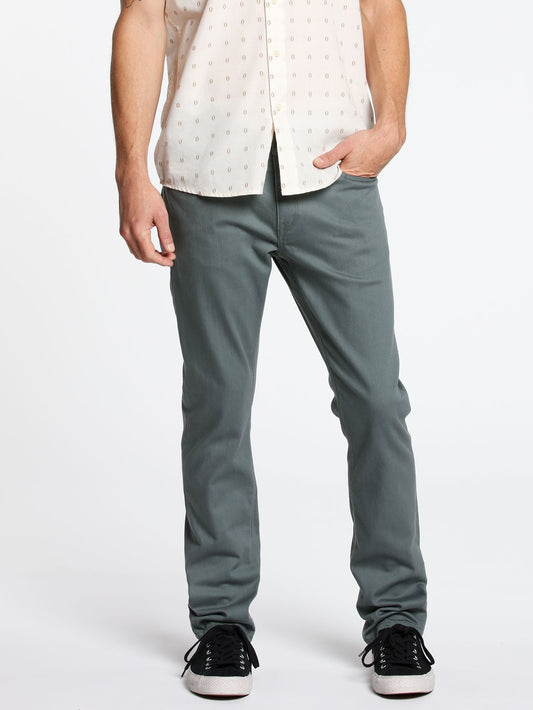 Vorta 5-Pocket-Slub-Hose – FIR GRÜN