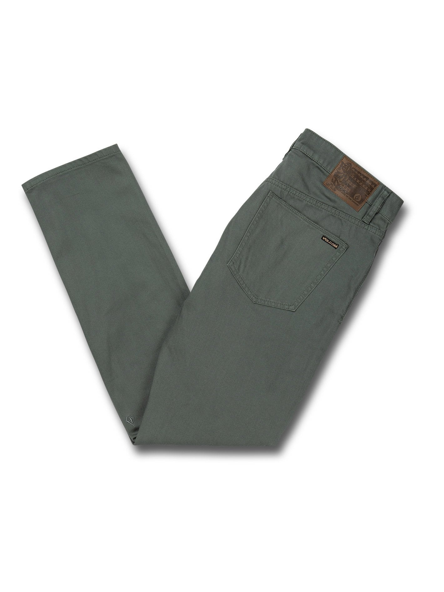 Vorta 5 Pocket Slub Pants - FIR GREEN
