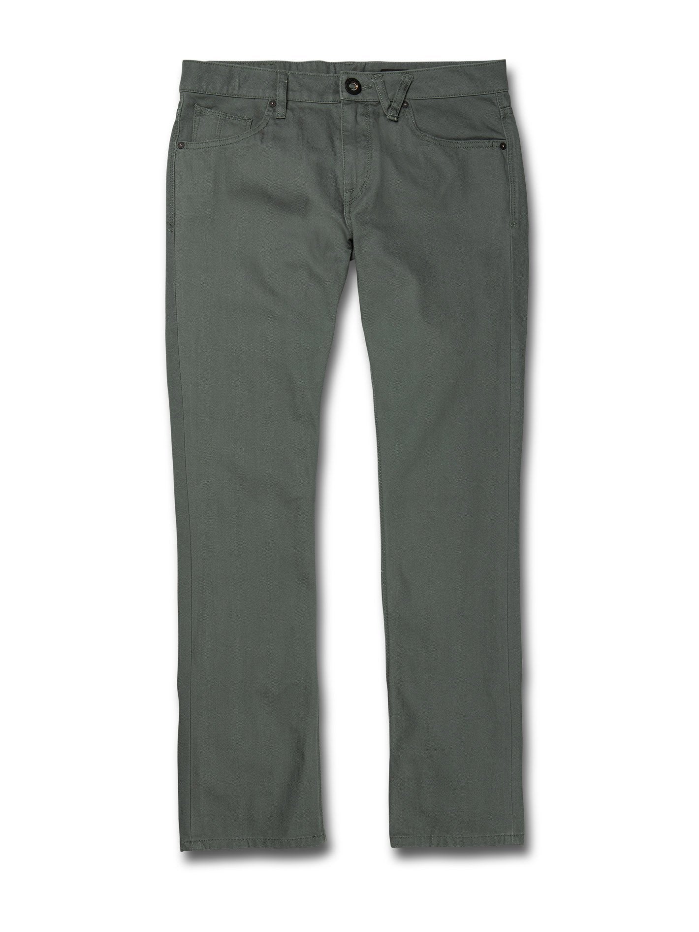 Vorta 5 Pocket Slub Pants - FIR GREEN