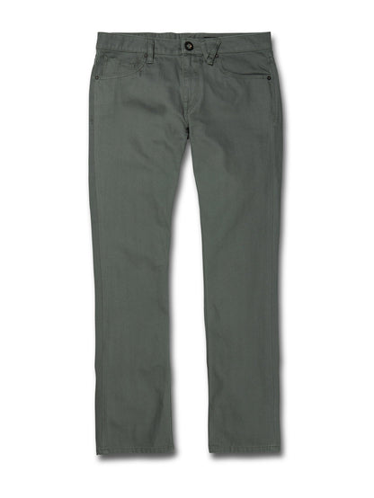 Vorta 5 Pocket Slub Pants - FIR GREEN