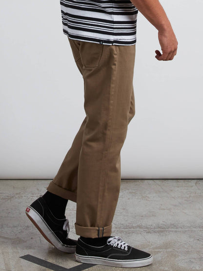 Vorta 5 Pocket Slub Pants - Grain