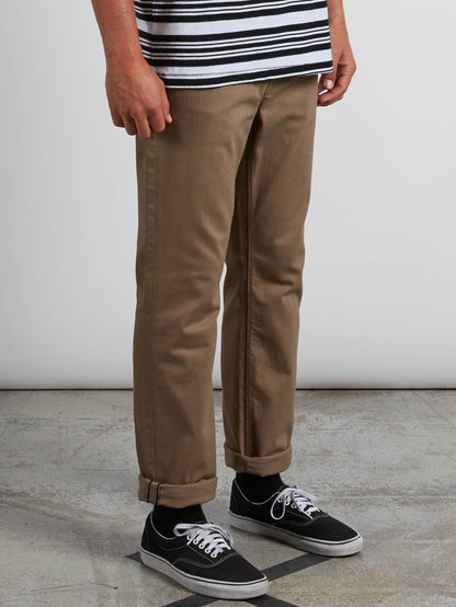 Vorta 5 Pocket Slub Pants - Grain