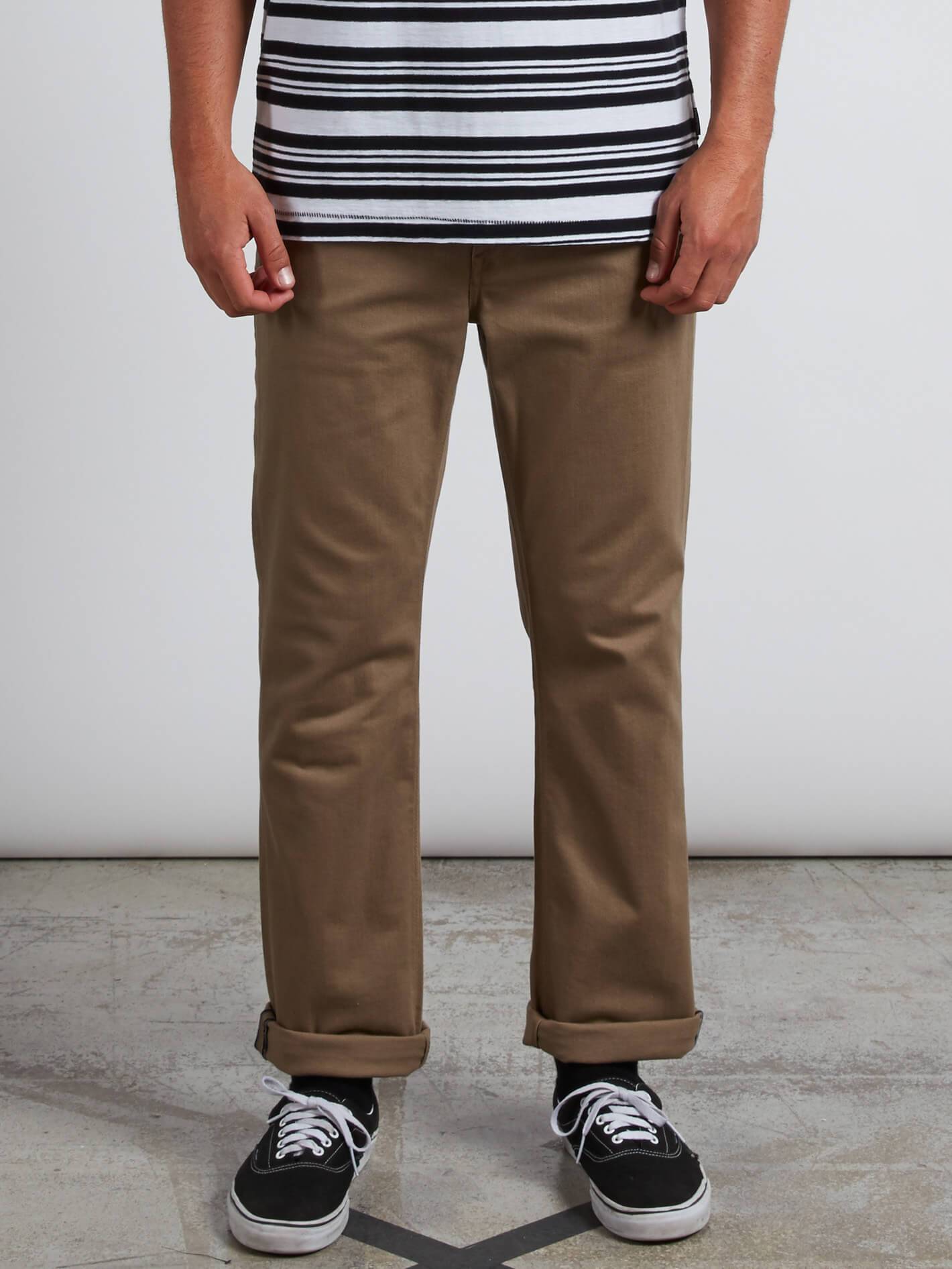 Vorta 5 Pocket Slub Pants - Grain