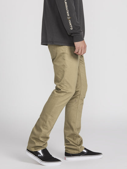 Vorta 5-Pocket-Slub-Hose – KHAKI