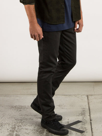 Vorta 5 Pocket Slub Pants - Stealth