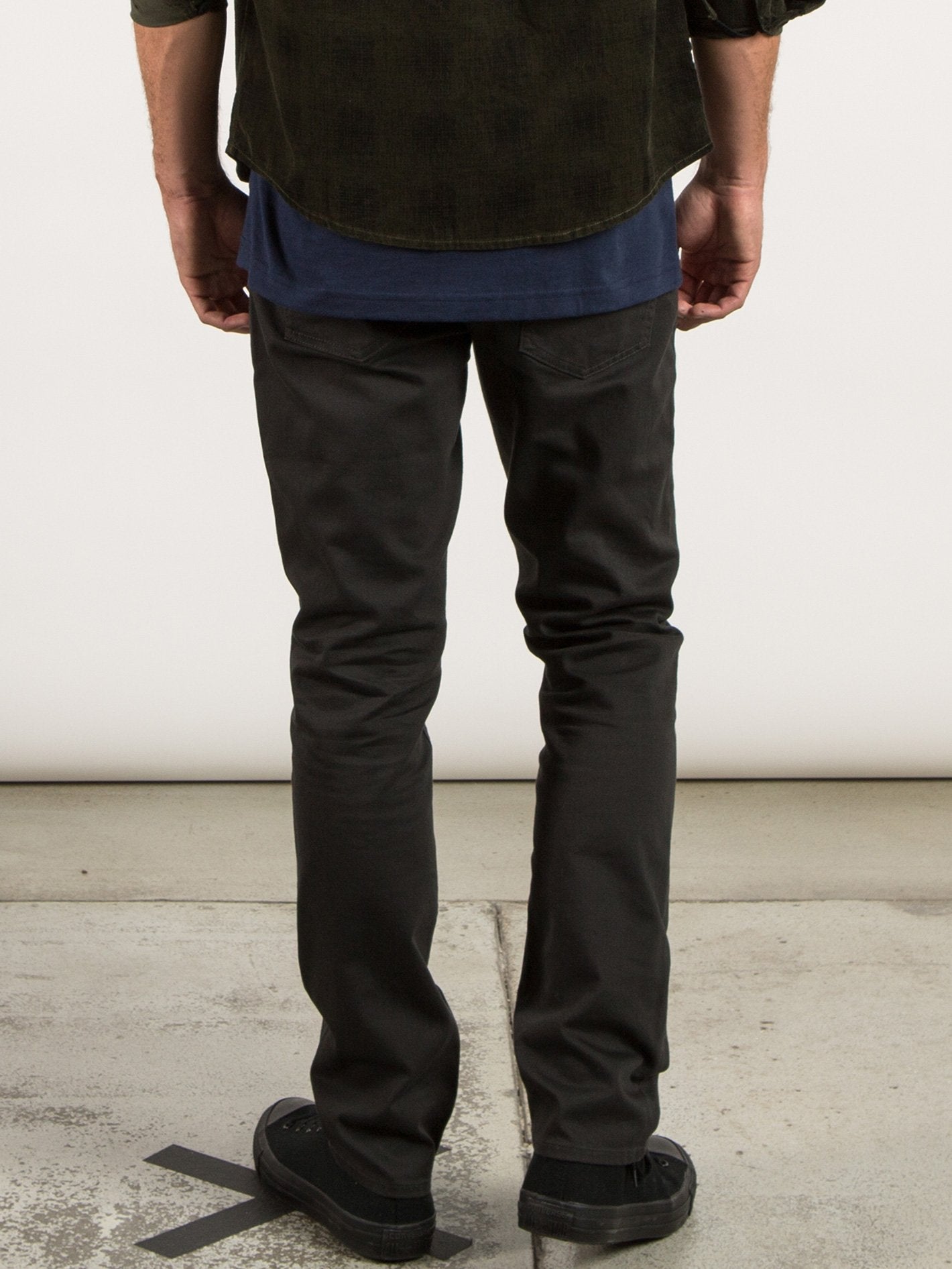 Vorta 5 Pocket Slub Pants - Stealth