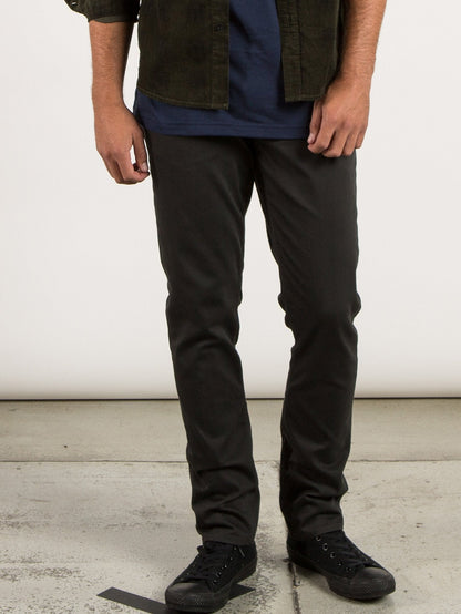 Vorta 5 Pocket Slub Pants - Stealth