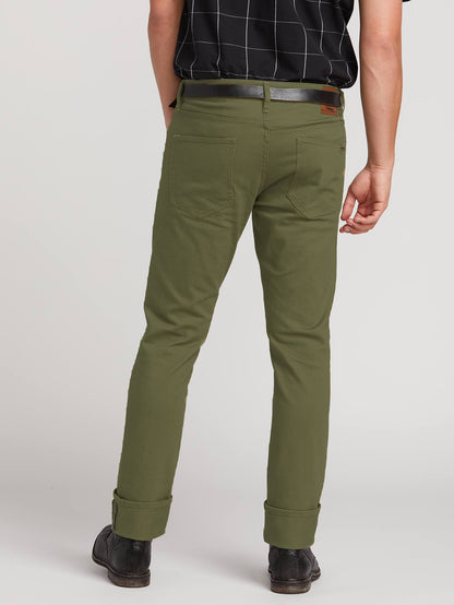 Vorta Slub Pants - Vineyard Green