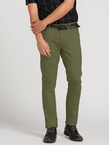 Vorta Slub Pants - Vineyard Green