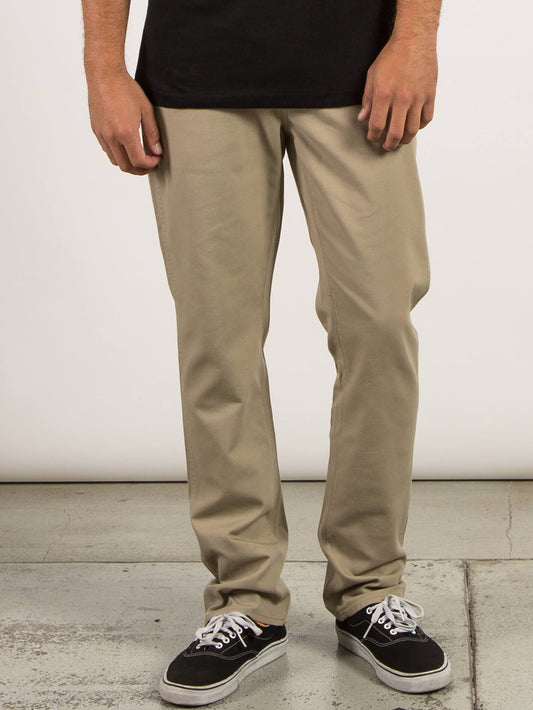 Pantalon chino moderne VSM Gritter - Khaki