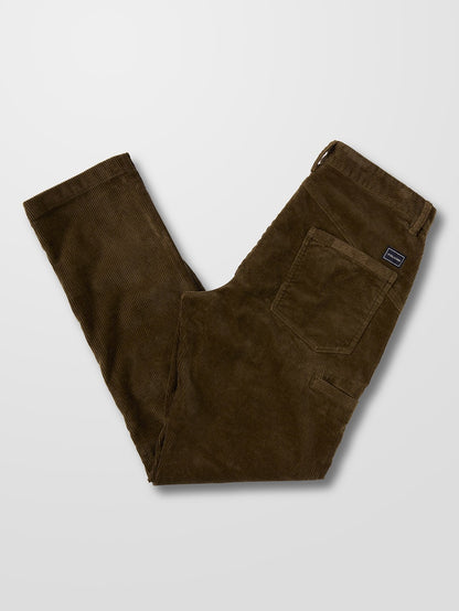 Louie Lopez Tapered Cord Pants - DARK EARTH