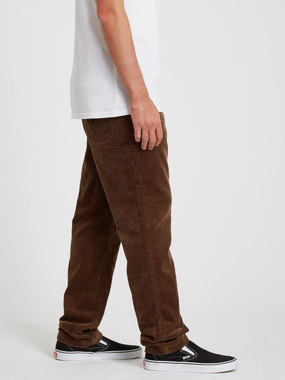 Louie Lopez Tapered Cord Pants - DARK EARTH