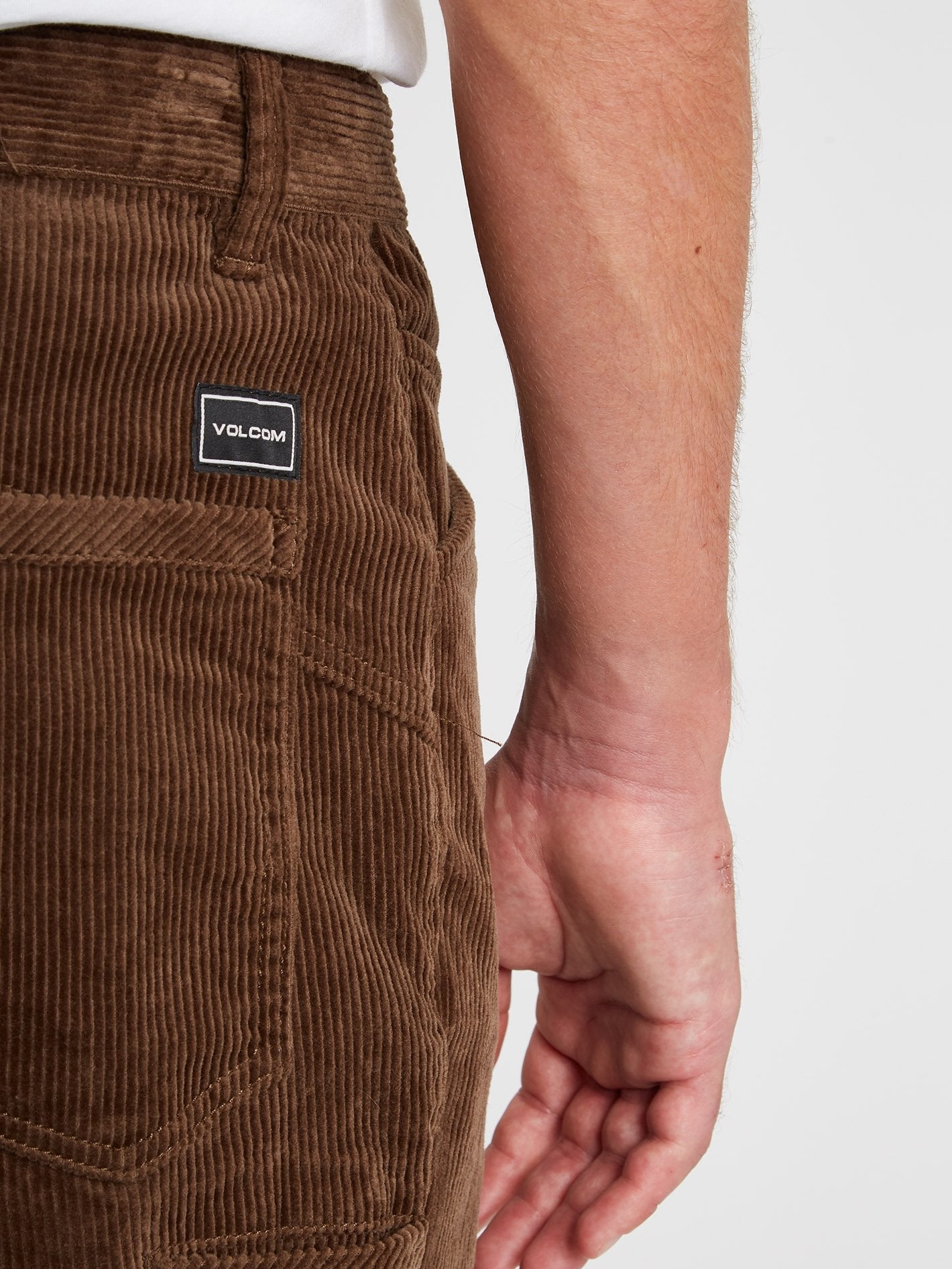 Louie Lopez Tapered Cord Pants - DARK EARTH