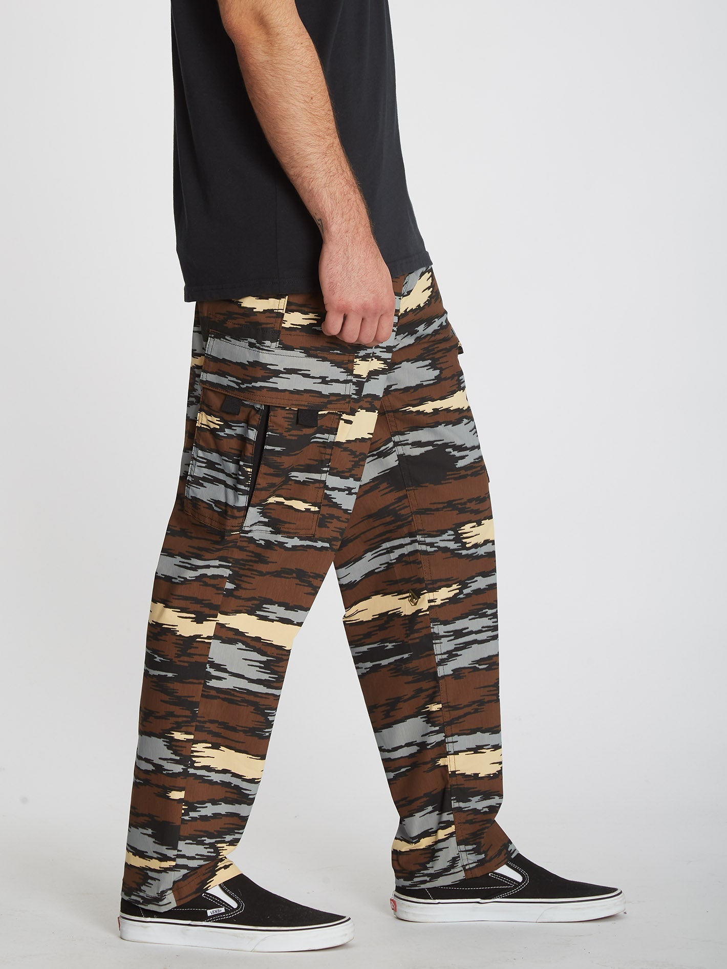 Pinz And Needles Cargohose - BARK BROWN