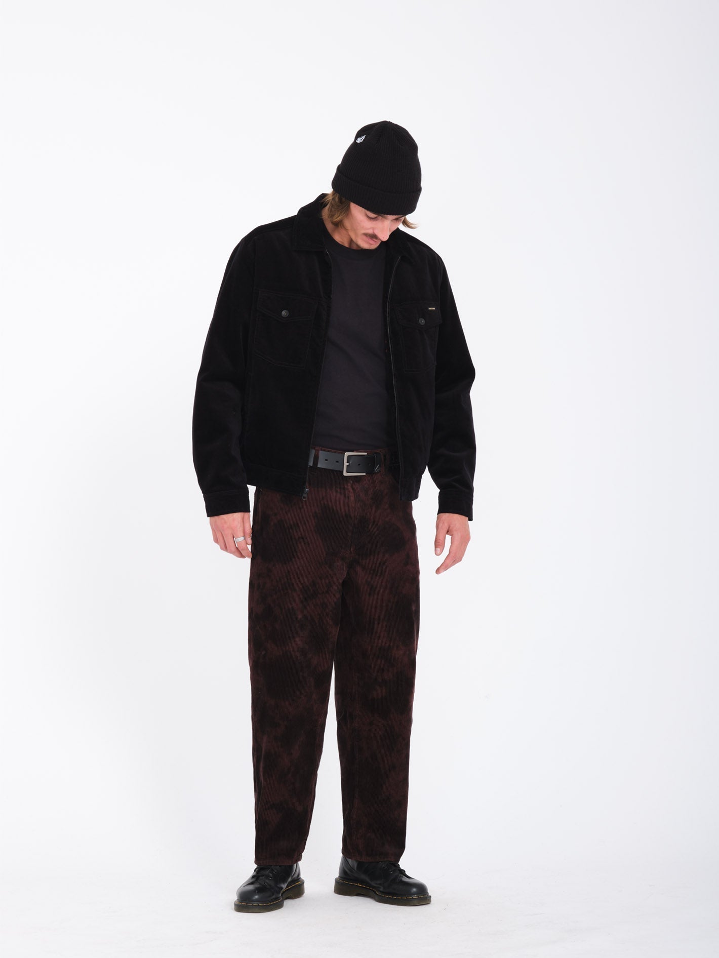 Billow Tapered Ribbed Pants - BITTERSCHOKOLADE