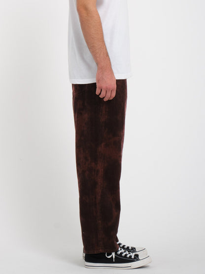 Billow Tapered Ribbed Pants - BITTERSCHOKOLADE