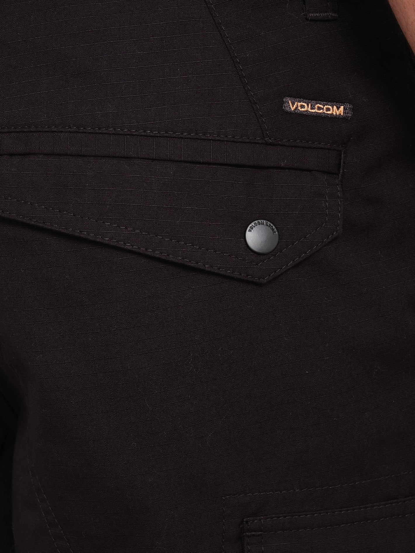 Strange Tripper Tapered Cargo Pants - BLACK