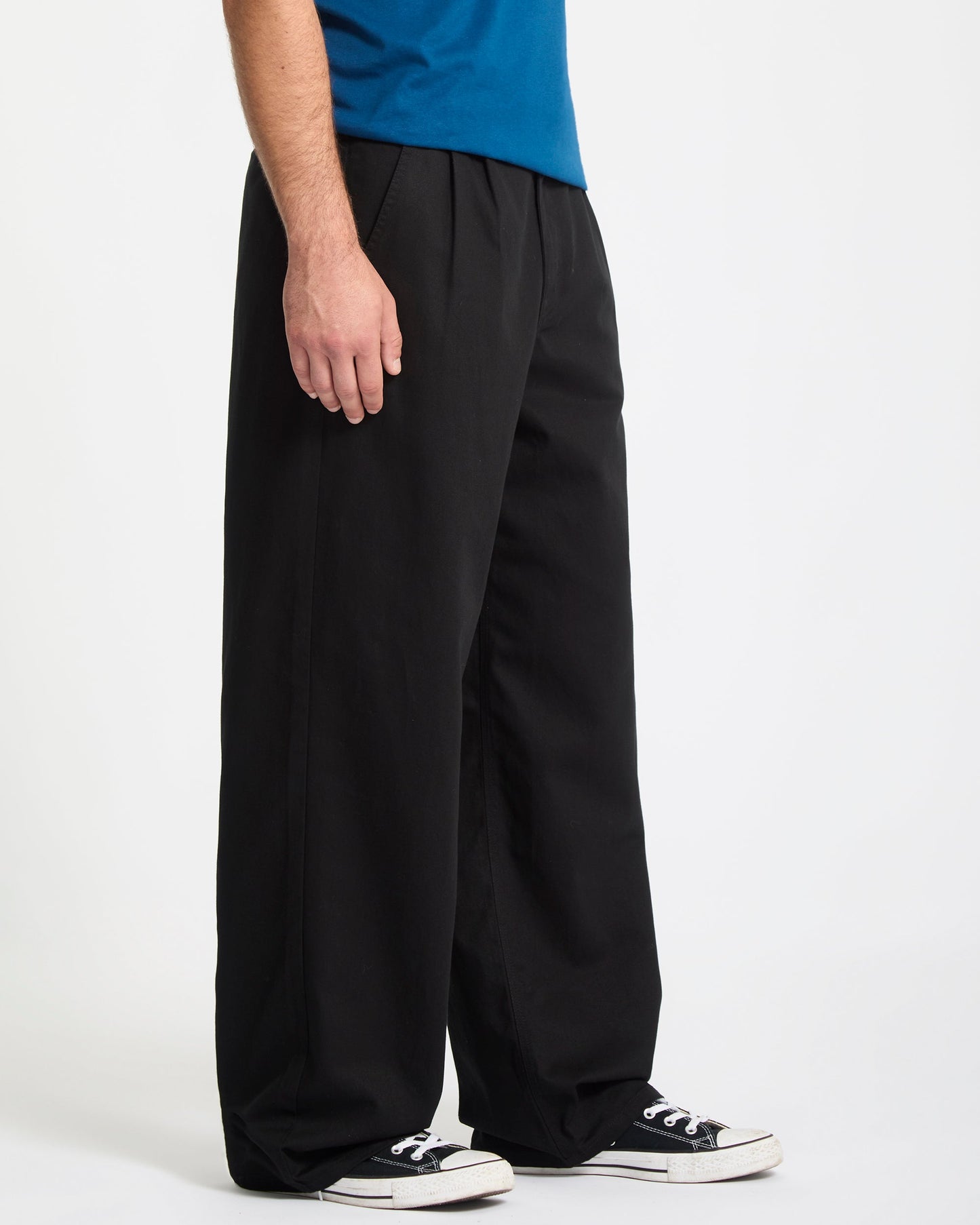 Baggos Bundfaltenhose - Schwarz