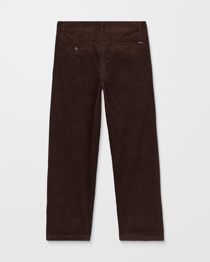 Frickin – Lockere, konisch zulaufende Cordhose – Kakao