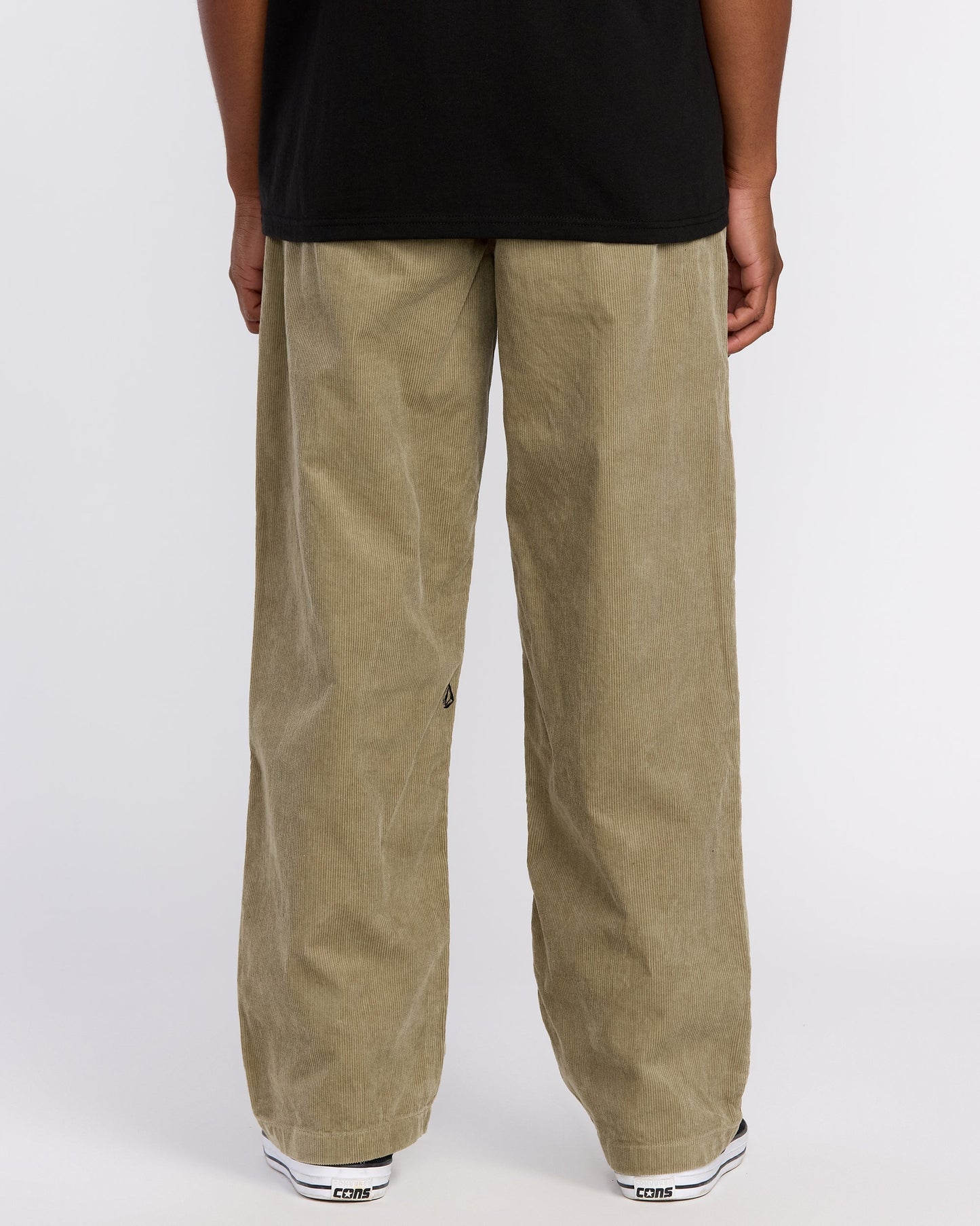 Lockere, schmal zulaufende Cordhose „Frickin“ - Khaki