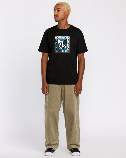 Lockere, schmal zulaufende Cordhose „Frickin“ - Khaki