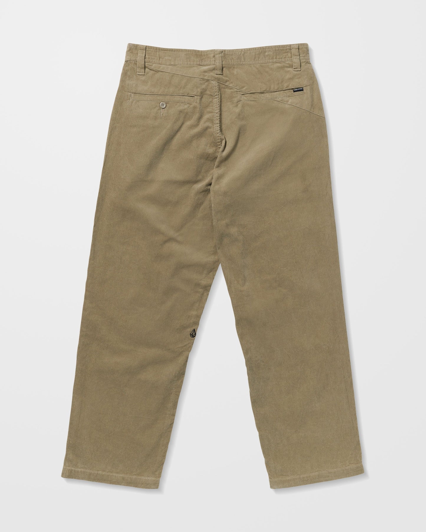 Lockere, schmal zulaufende Cordhose „Frickin“ - Khaki