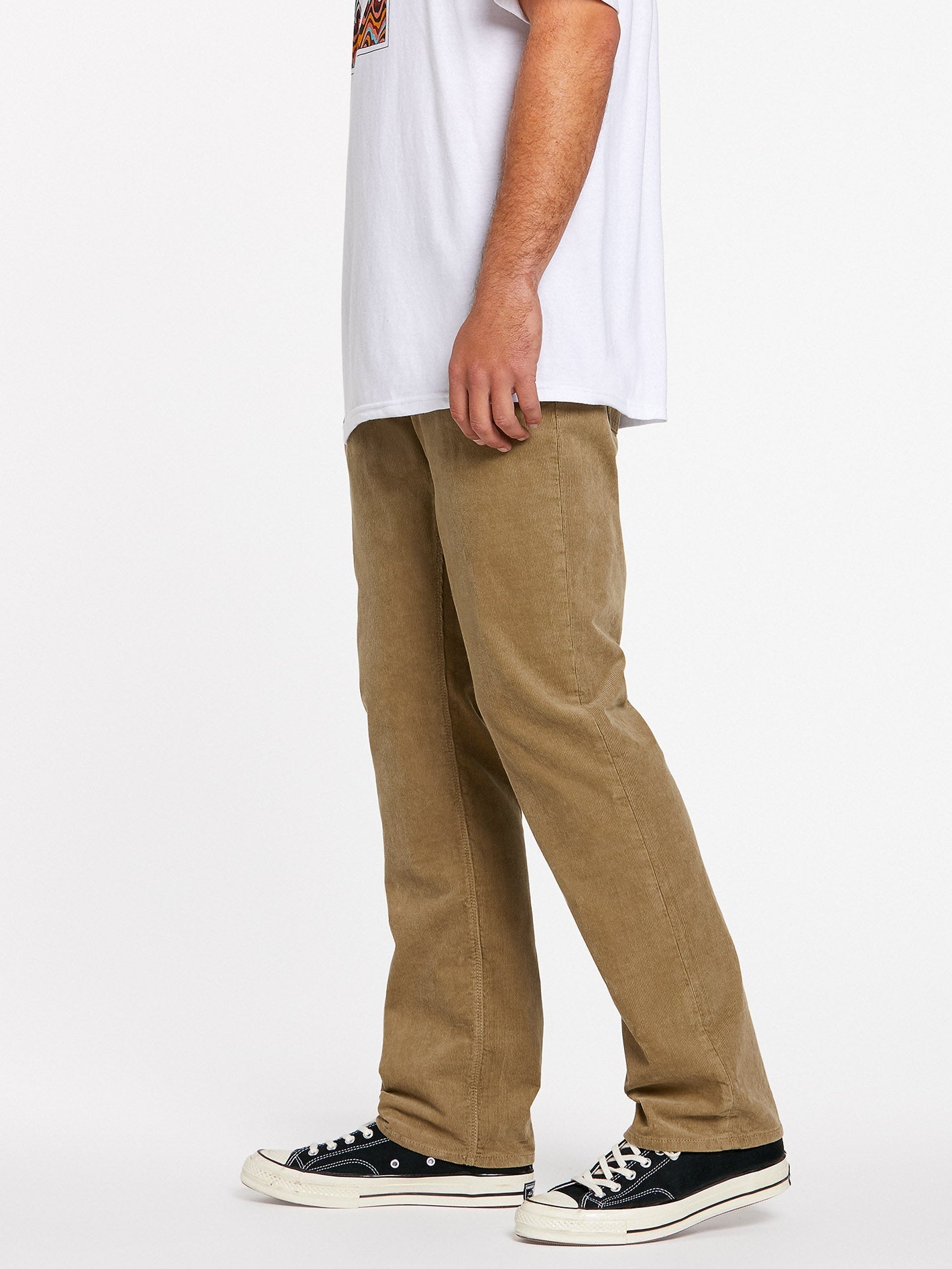 Pantalon en velours côtelé Solver 5 poches - KHAKI