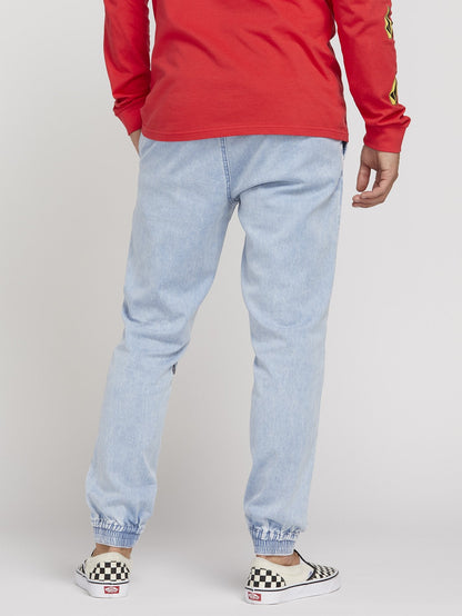 Denim Jogger Pants - Blue