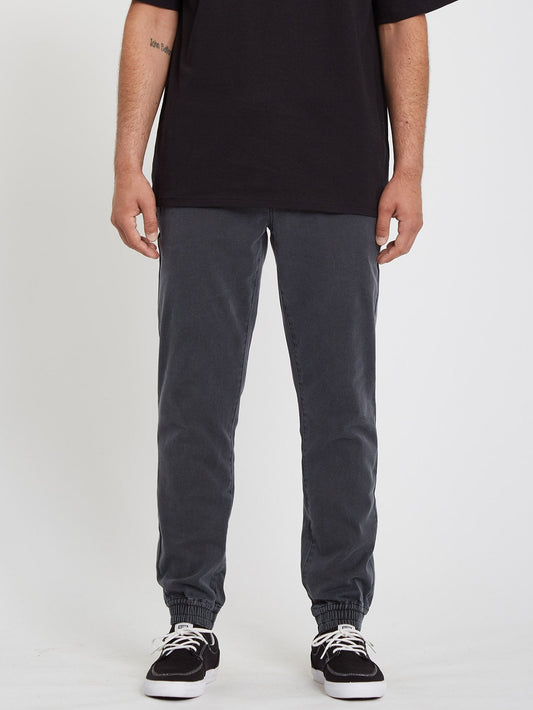 Denim jogging pants - FADE TO BLACK