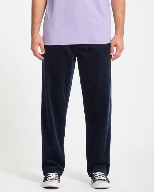 Psychstone Elastic Waist Pants - Navy